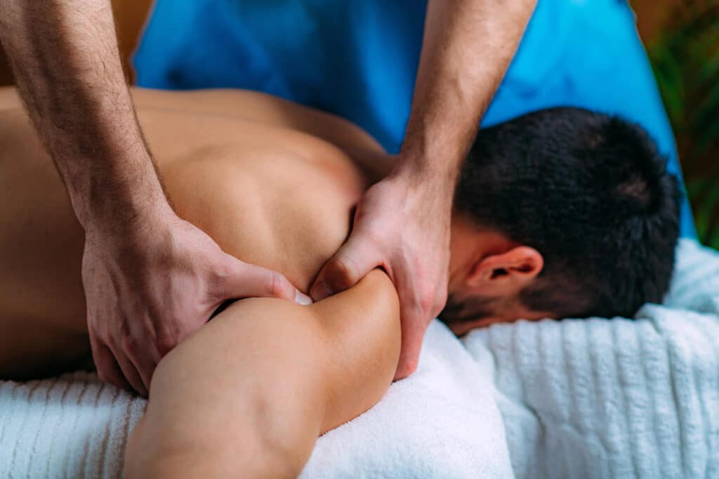 massage for frozen shoulder